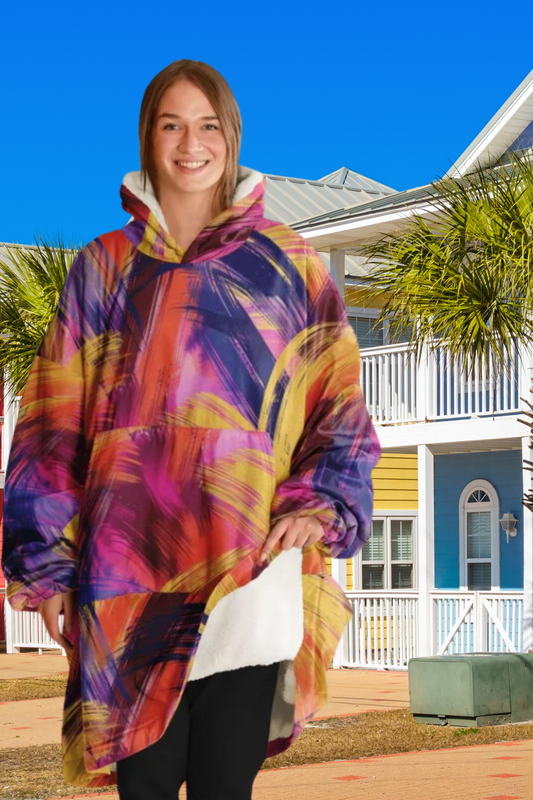 Snug Hoodie – Abstract Expressionism You Can Nap In