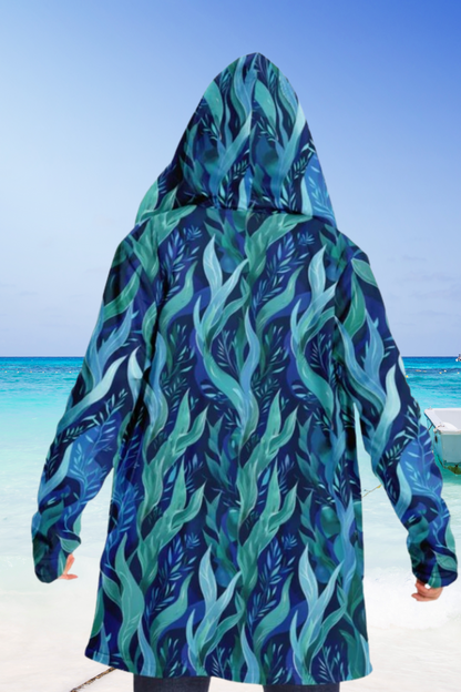 Boho Men Style Cloak Boho Mom Style Blue & Green