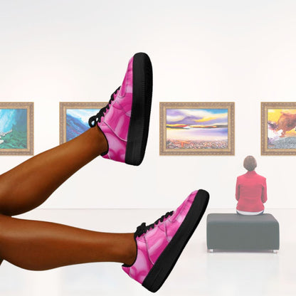 Pink Love at First Sight Shoes | Stylish Core Low Sneakers for Bold Streetwear & Everyday Confidence