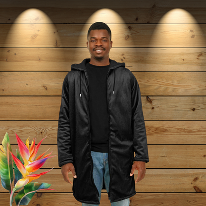 Dark Gray long hoodie with zipper, Warm hooded sweatshirt Unisex, Oversized jacket, Plus sized available copy