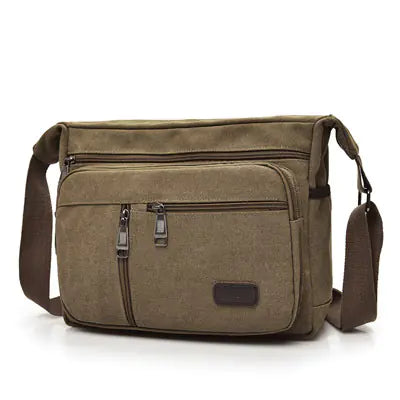Canvas Shoulder Bag - Large Capacity Crossbody Bag