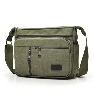 Canvas Shoulder Bag - Large Capacity Crossbody Bag