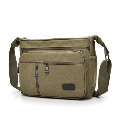 Canvas Shoulder Bag - Large Capacity Crossbody Bag