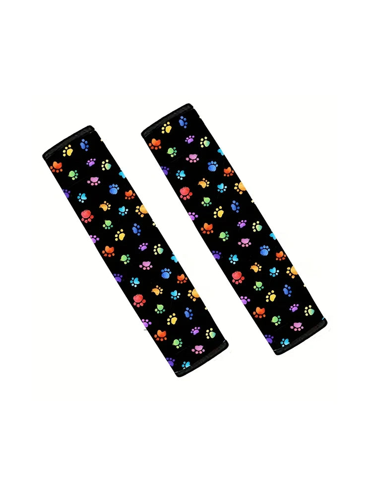 Universal Car Seat Belt Cover For Kids Adults A More Comfortable Driving Compatible With All Cars And Backpack Accessories  Dog Paw PrintPaw