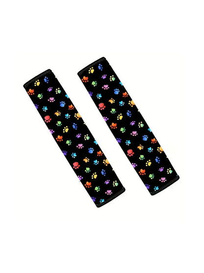 Universal Car Seat Belt Cover For Kids Adults A More Comfortable Driving Compatible With All Cars And Backpack Accessories  Dog Paw PrintPaw