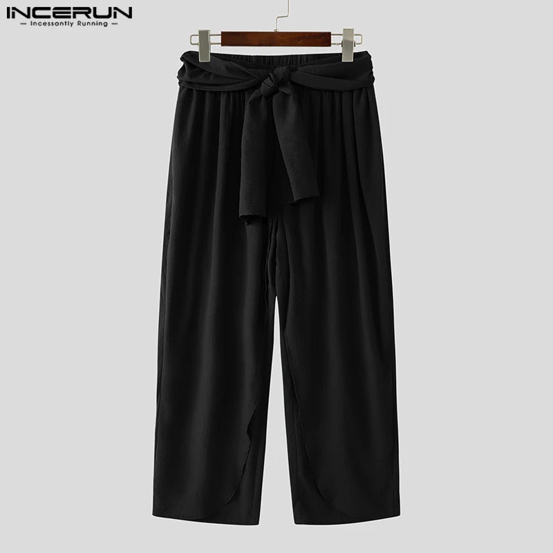 Men's Casual Pants Harem Pant Pleated Long Trousers Streetwear Oversize Men's Clothing S-5XL
