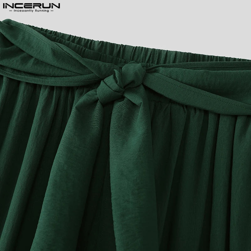 Men's Casual Pants Harem Pant Pleated Long Trousers Streetwear Oversize Men's Clothing S-5XL