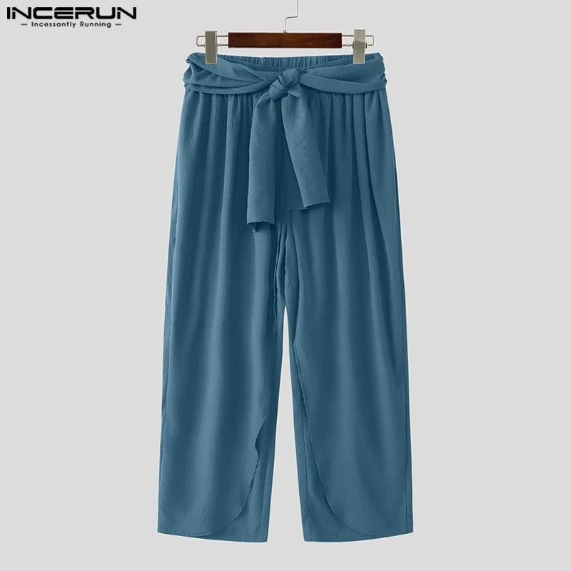 Men's Casual Pants Harem Pant Pleated Long Trousers Streetwear Oversize Men's Clothing S-5XL