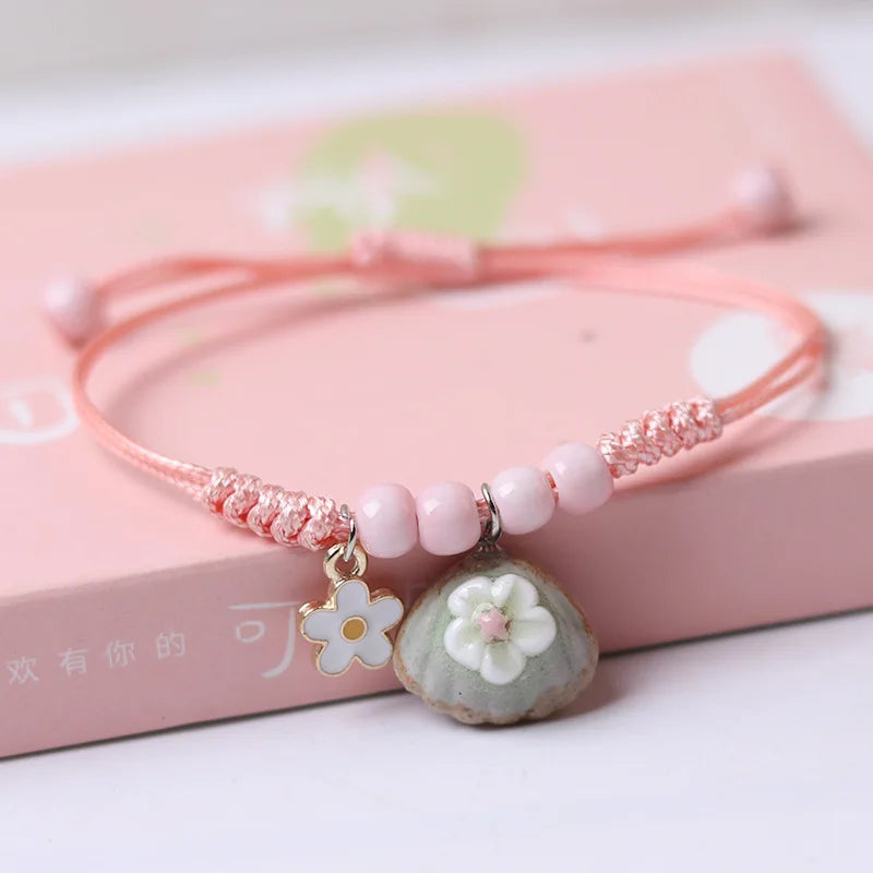 Handmade Boho Gypsy Hippie Design Brown Leather Star G Clef Note Metal Charms Wood Button Beads Wrap Unisex Adjustable Bracelet