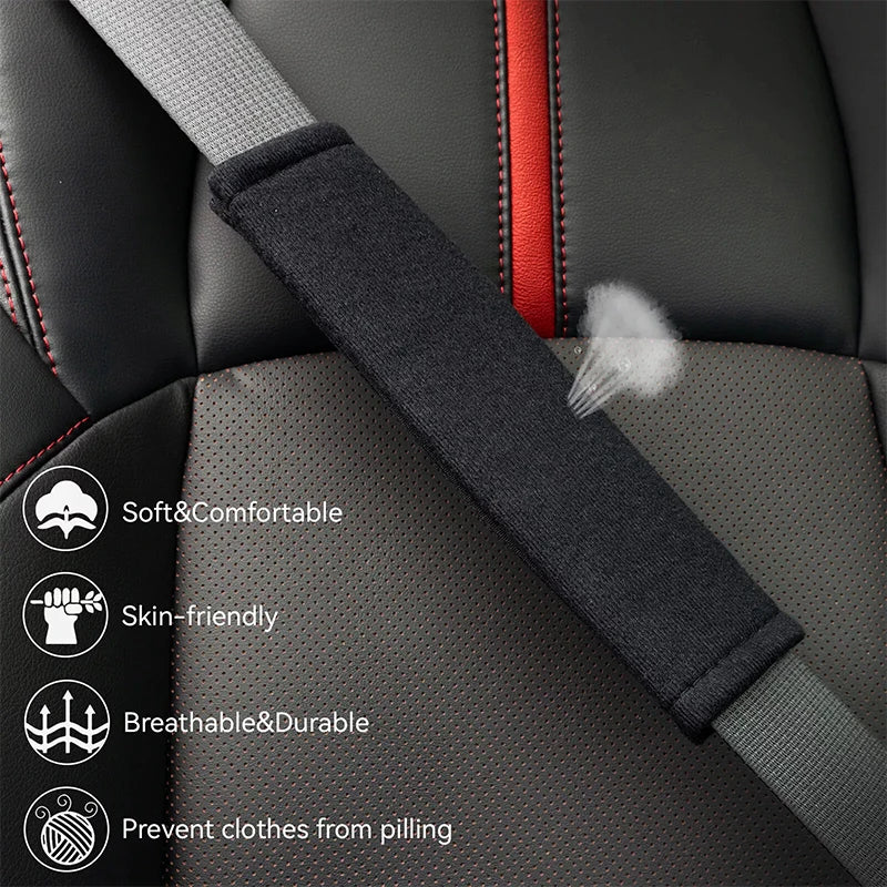 1/2PCS Car Seat Belt Cover Seatbelt Safety Shoulder Protector Wear-resistant Non-slip for Car Interior Decoration