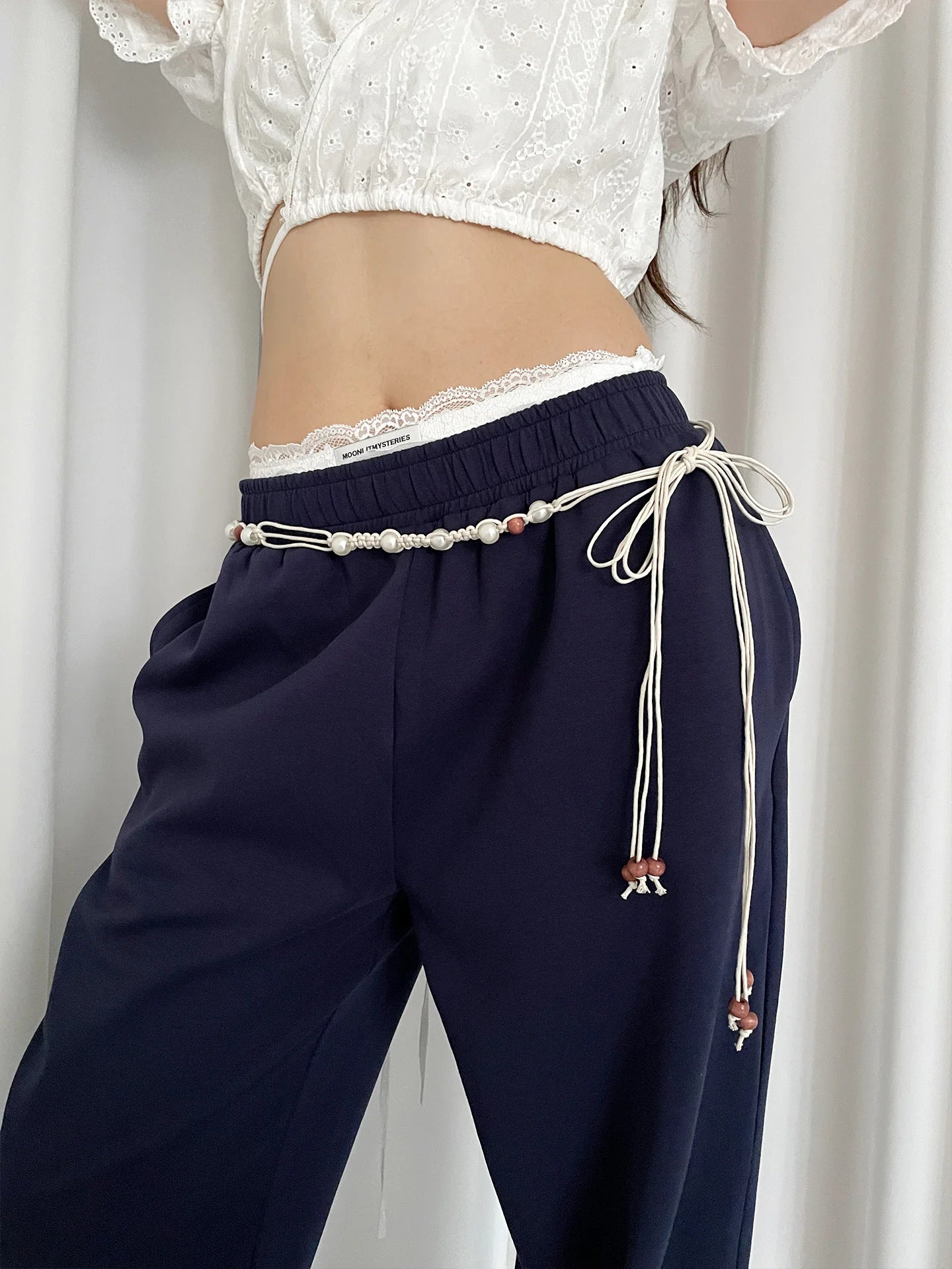 Bohemian Style Flower Beads Waist Belt For Women High-End Versatile Skirt And Jeans Waist Chain For Summer Belt Accessory