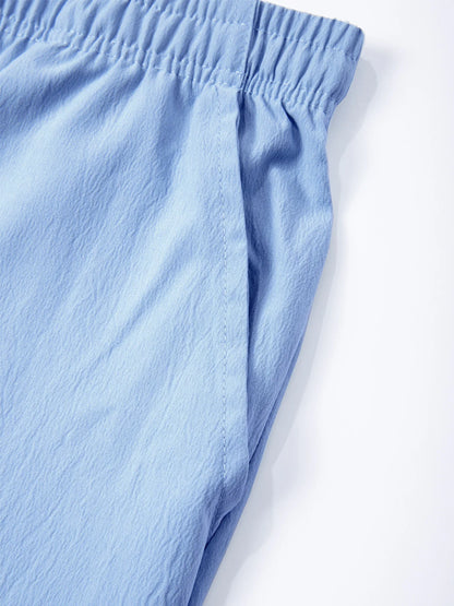 Men's Casual Pants Male Summer Breathable Trousers Solid Color High Quality Sweatpants Hawaiian Beach Sports Jogging Pants