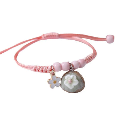 Handmade Boho Gypsy Hippie Design Brown Leather Star G Clef Note Metal Charms Wood Button Beads Wrap Unisex Adjustable Bracelet