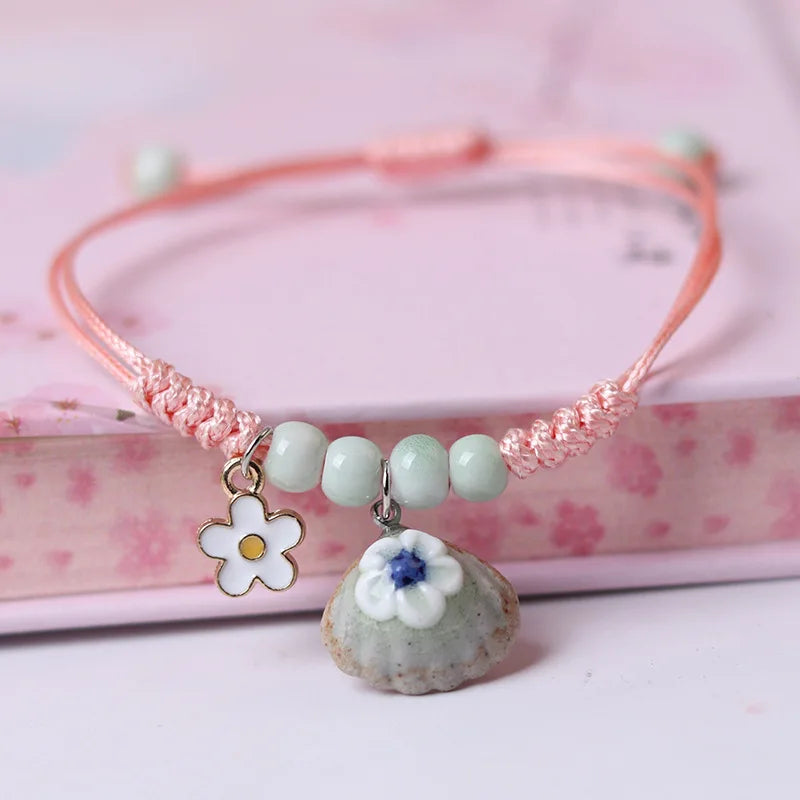 Handmade Boho Gypsy Hippie Design Brown Leather Star G Clef Note Metal Charms Wood Button Beads Wrap Unisex Adjustable Bracelet