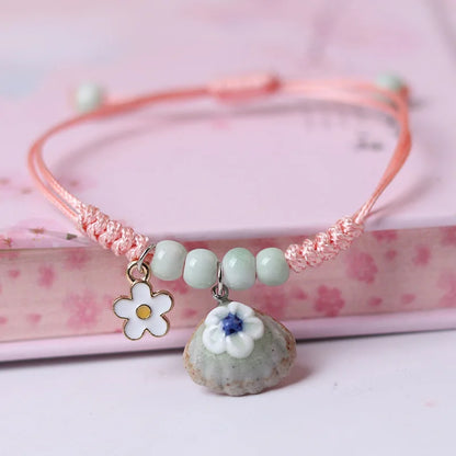 Handmade Boho Gypsy Hippie Design Brown Leather Star G Clef Note Metal Charms Wood Button Beads Wrap Unisex Adjustable Bracelet