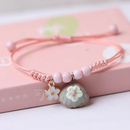 Handmade Boho Gypsy Hippie Design Brown Leather Star G Clef Note Metal Charms Wood Button Beads Wrap Unisex Adjustable Bracelet