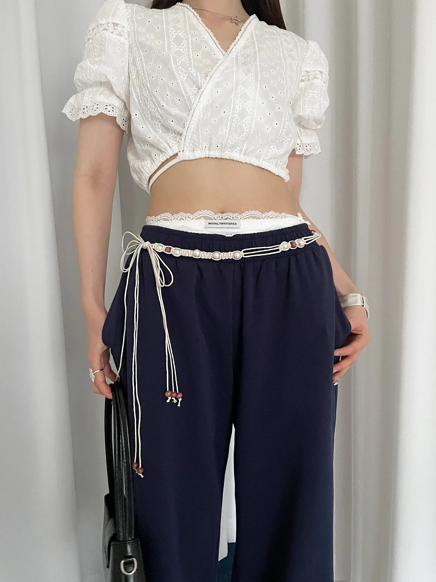 Bohemian Style Flower Beads Waist Belt For Women High-End Versatile Skirt And Jeans Waist Chain For Summer Belt Accessory