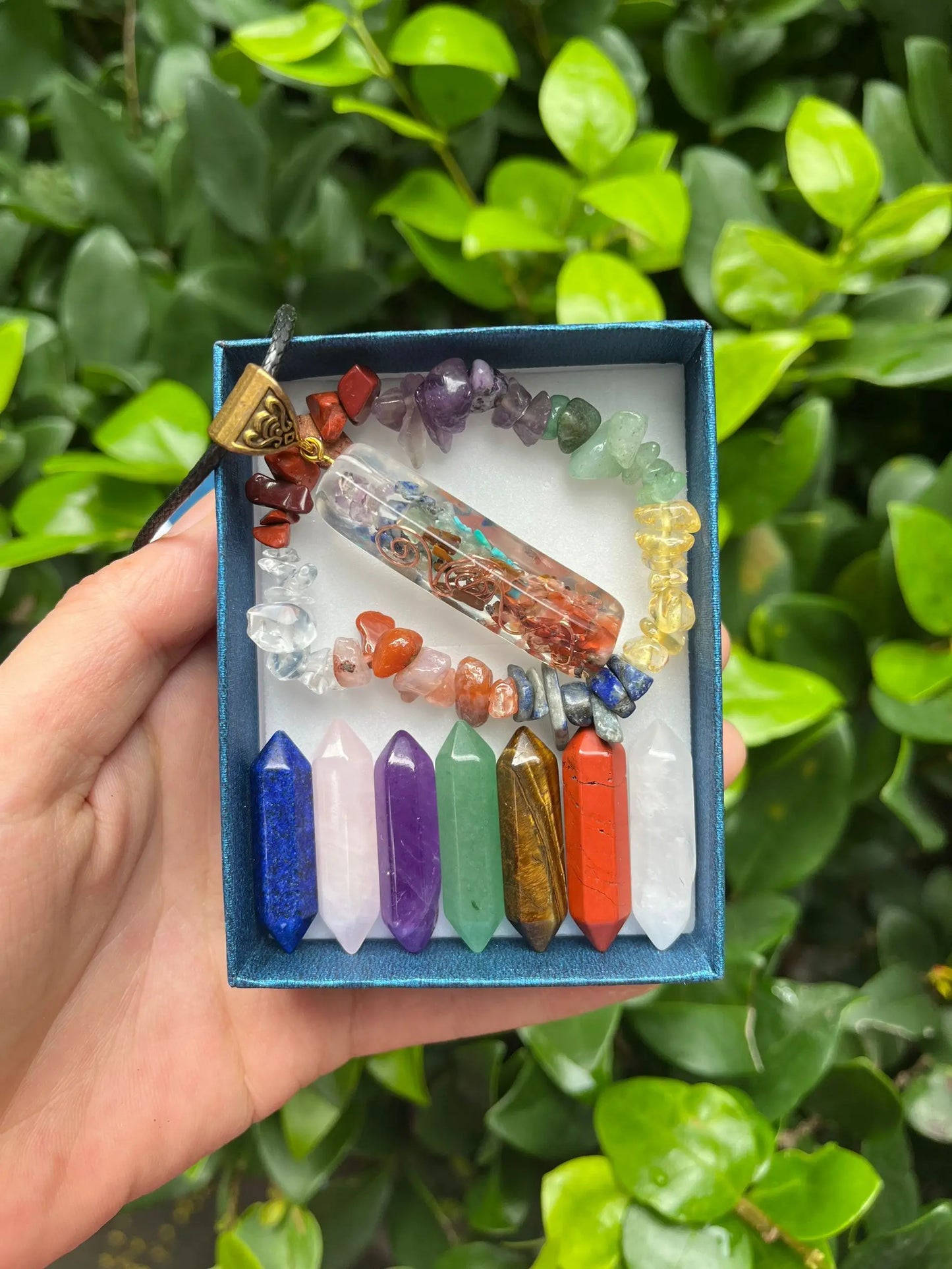 9pcs Pointed Quartz Crystal, Chakra Healing Stones And Crystals Set, Hexagon Rose Quartz Gems For Meditation Bedroom Decor