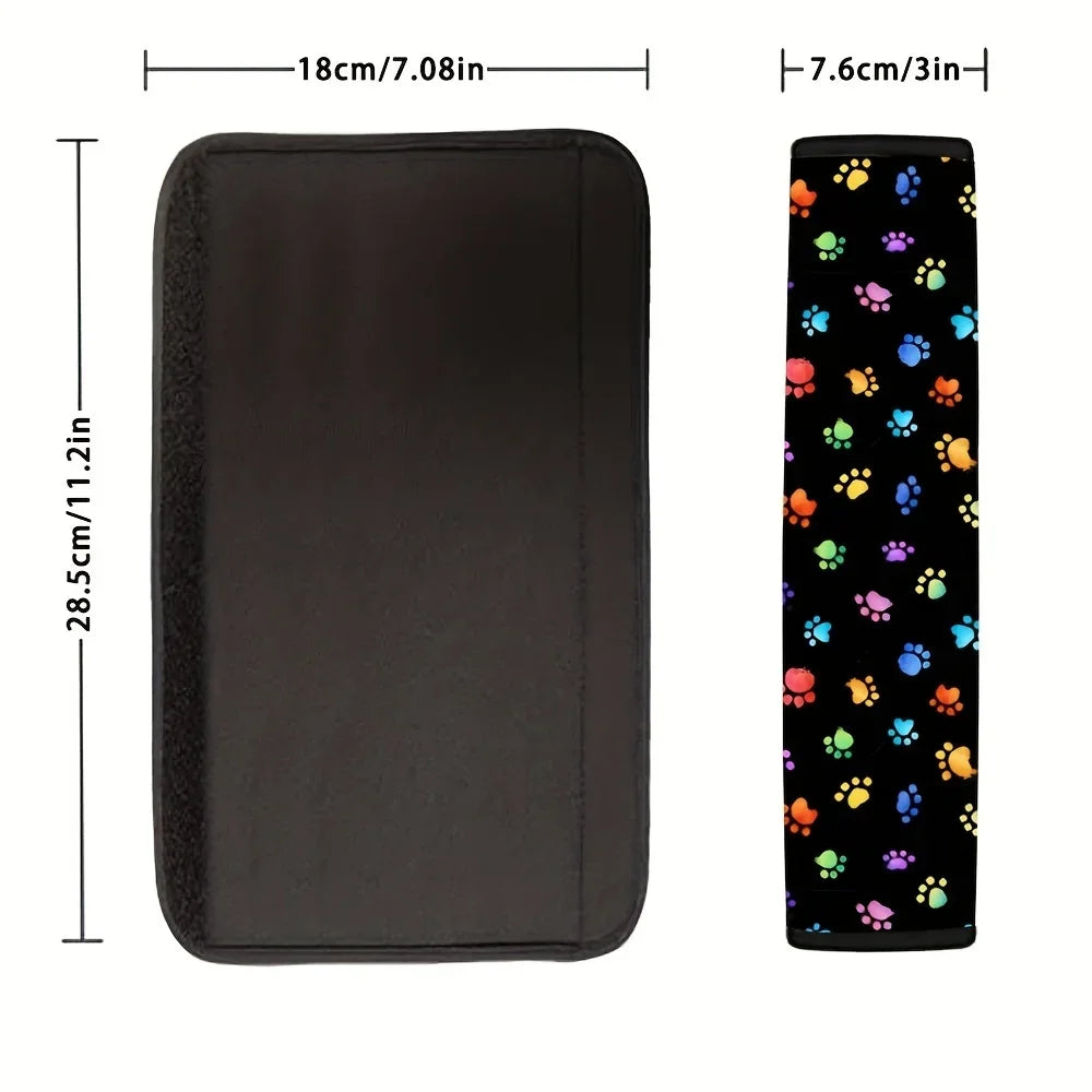 Universal Car Seat Belt Cover For Kids Adults A More Comfortable Driving Compatible With All Cars And Backpack Accessories  Dog Paw PrintPaw
