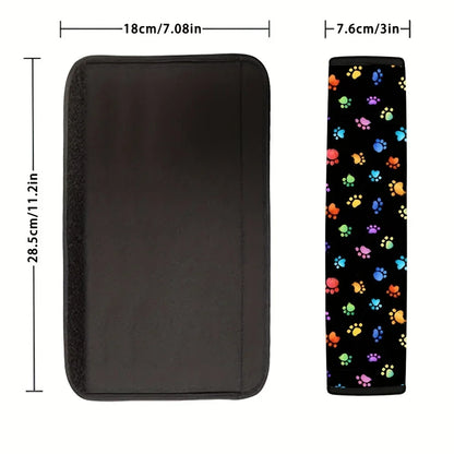 Universal Car Seat Belt Cover For Kids Adults A More Comfortable Driving Compatible With All Cars And Backpack Accessories  Dog Paw PrintPaw