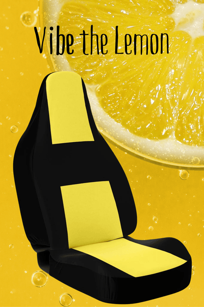Bright Yellow & Black Car Seat Covers – Bold, Vibrant & Stylish  High Quality Custom Design copy