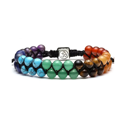 Chakra Treatment Crystal Bracelet Yoga Stone Adjustable Beads Bracelet Meditation Relaxation Anxiety Women's Bracelet