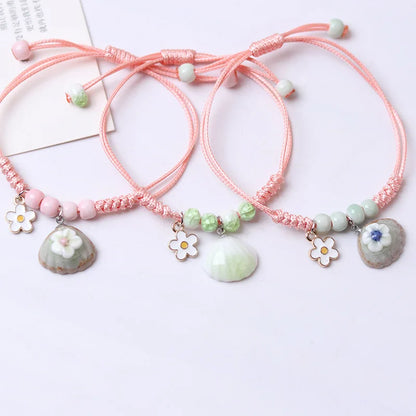 Handmade Boho Gypsy Hippie Design Brown Leather Star G Clef Note Metal Charms Wood Button Beads Wrap Unisex Adjustable Bracelet