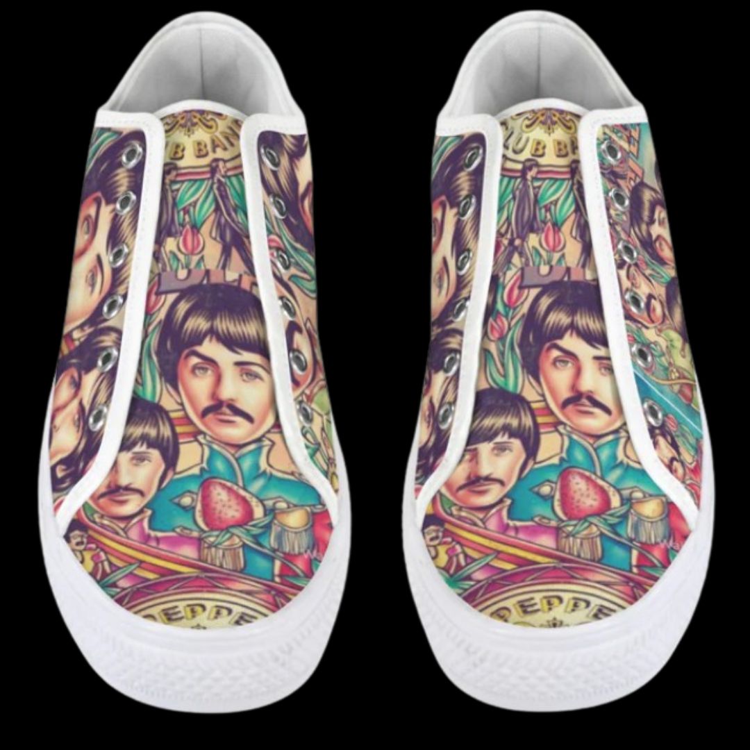 Beatles Sargent Pepper Low Top Women's Shoes