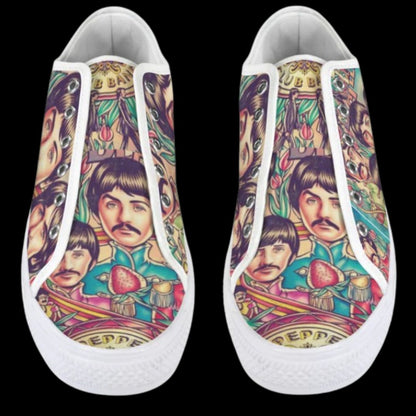 Beatles Sargent Pepper Low Top Women's Shoes