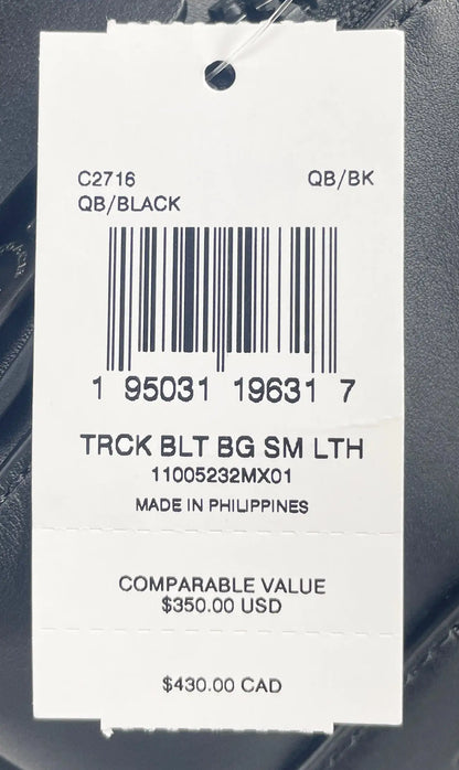 Coach Black Leather Track Leather Belt Bag