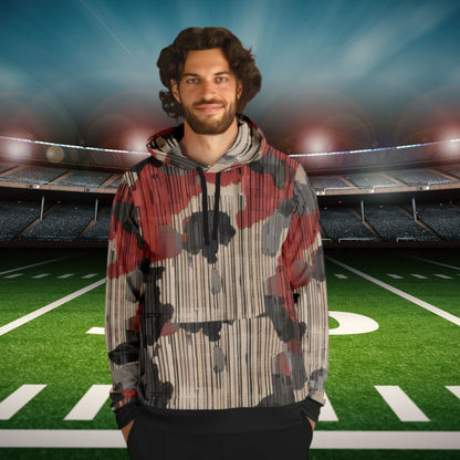 Red & Black Fashion Hoodie -  Men & Women Bohemian Style  Abstract Art Abstract Expressionism