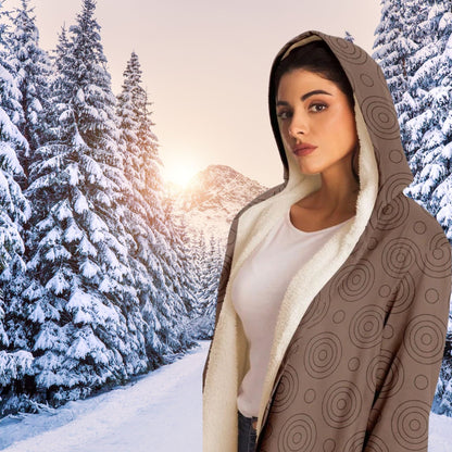 Warm Cloak Hoodie Brown