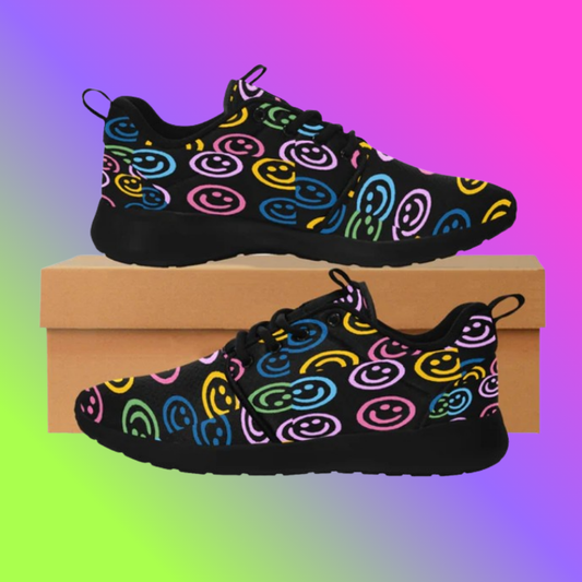 Smiley Faces Women's Pull Loop Sneakers