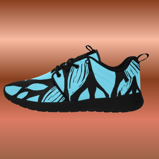 Teal & Black Women's Pull Loop Sneakers