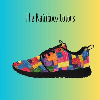 Rainbow Colors Women's Sneakers