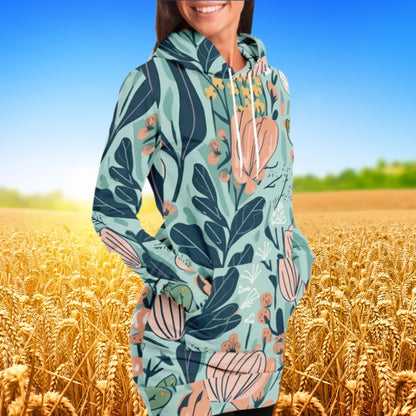 Athletic Longline Hoodie - #floral#flower#flowers#wallpaper#blooming