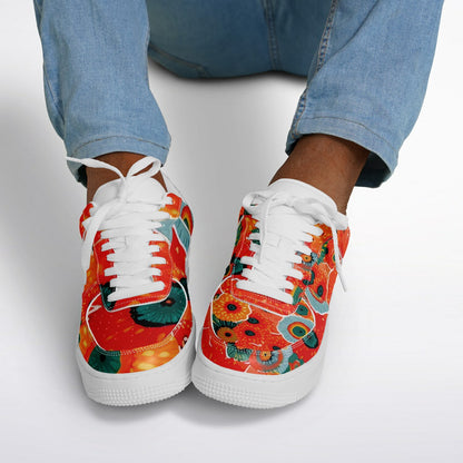 Low Top Shoes - Poppyseed Flowers