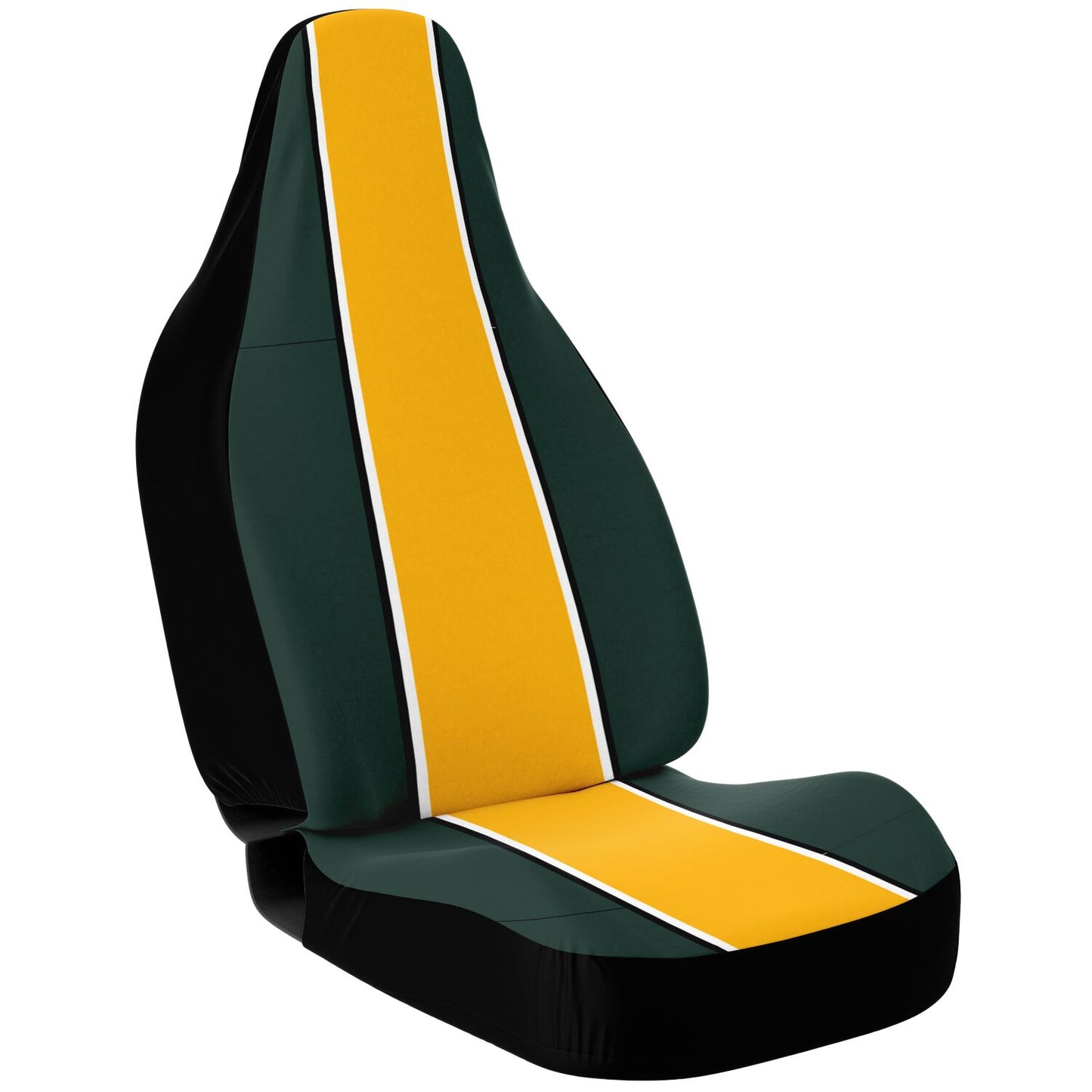 Green & Gold Car Seat Covers – Durable Classic-Inspired Auto Accessories