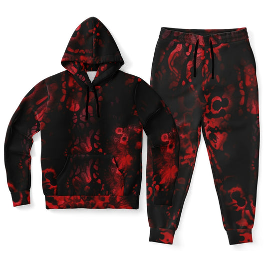 Athletic Hoodie & Jogger #swirls#inks#watercolor#seamless#hippie#abstract#fabric#bleach#dye#tie#tie-dye