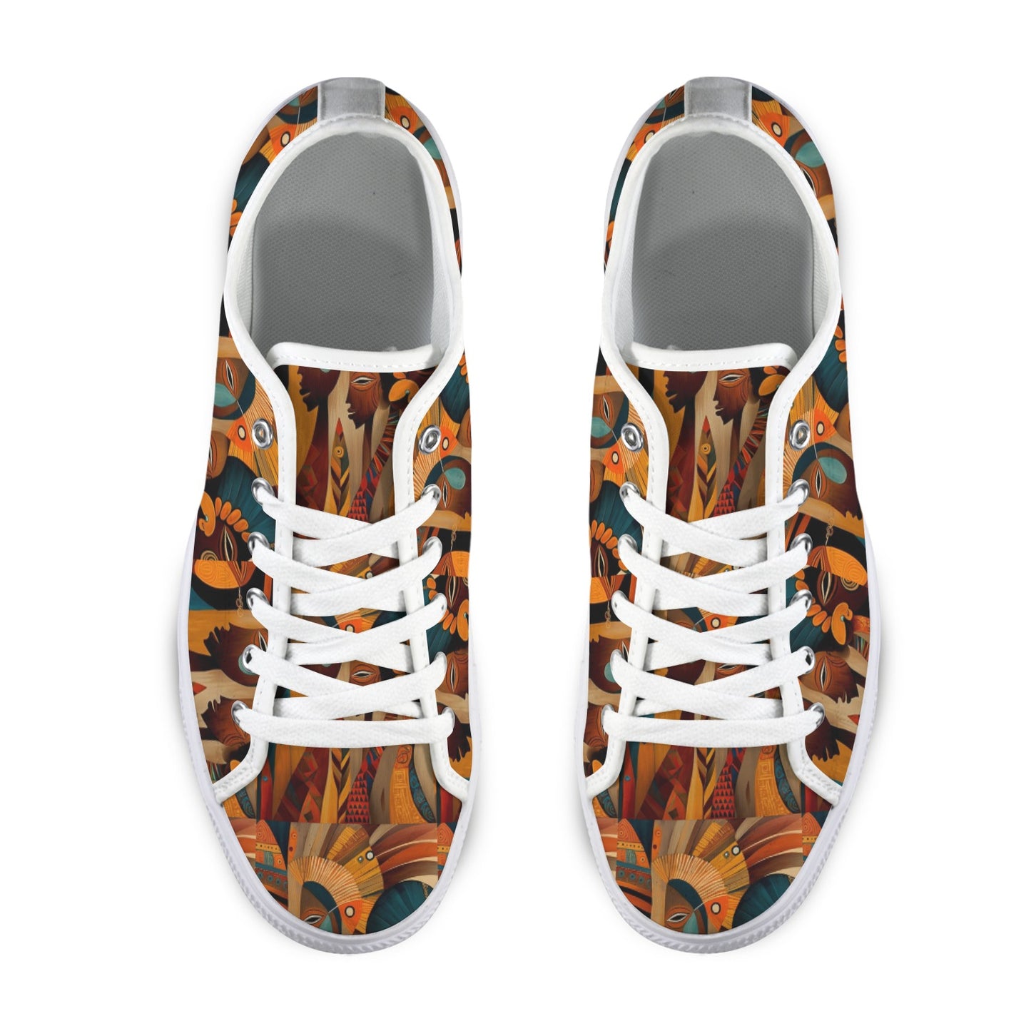 African Art  Low Top Women's Shoes