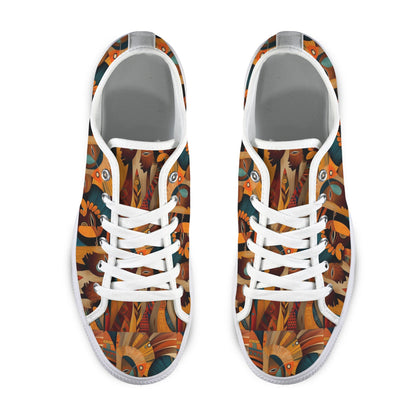 African Art  Low Top Women's Shoes