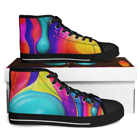 Urban Peak High Tops – Purple & Pink Liquid Paints 🎨 Because Boring Shoes Are Illegal