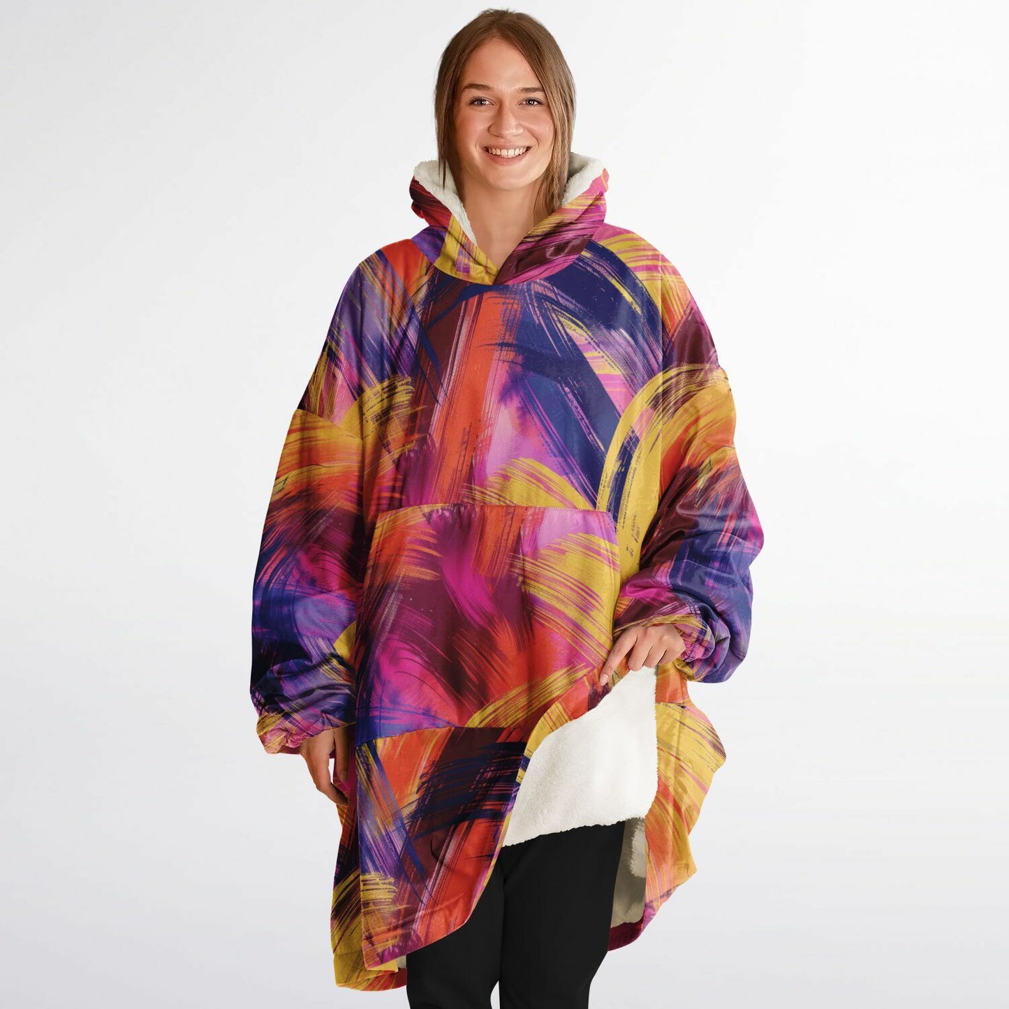 Snug Hoodie – Abstract Expressionism You Can Nap In