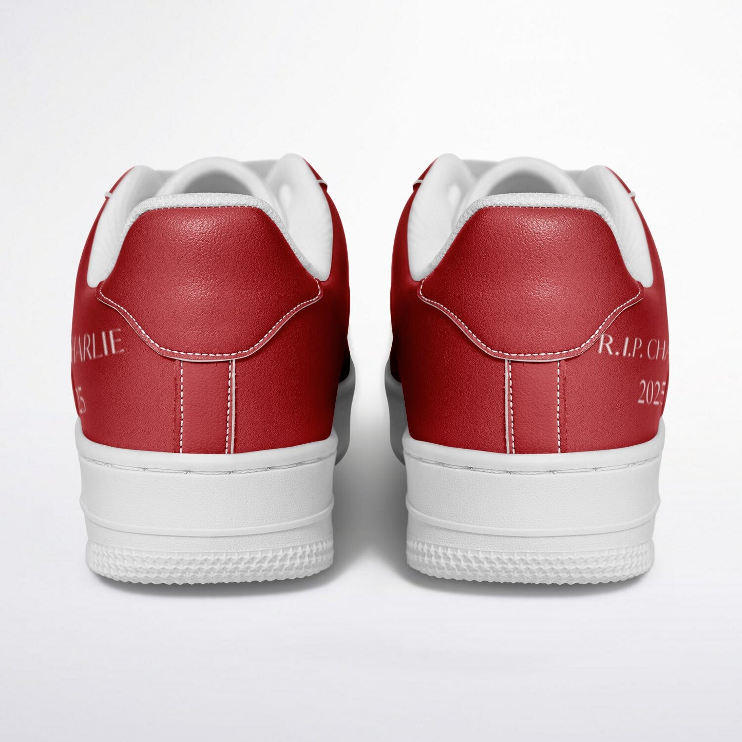 R.I.P. Charlie 2025 Red & White Core Low Shoes Patriot Christian