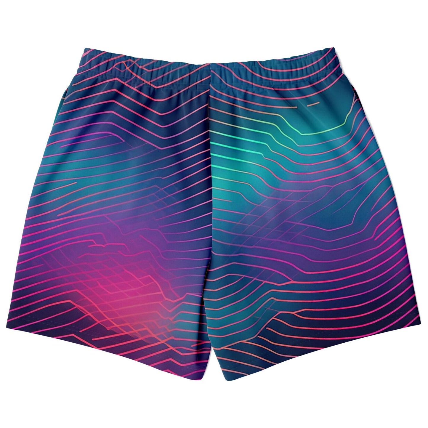 Wave Fashion Shorts | Mens Shorts | Colorful Abstract | Festival & Streetwear Style | Festival Shorts