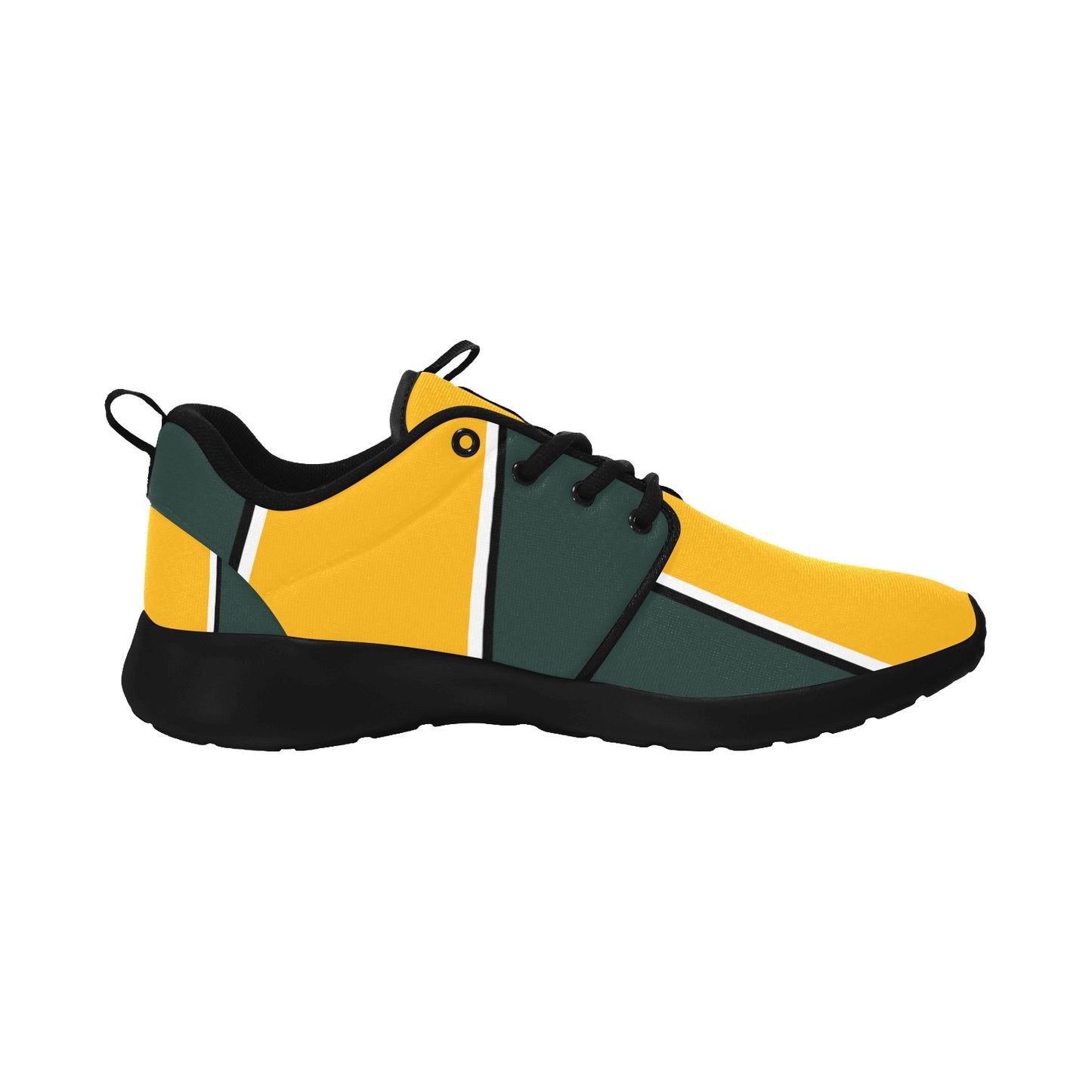 The Packer Backer Dark Green & Yellow Women's Pull Loop Sneakers