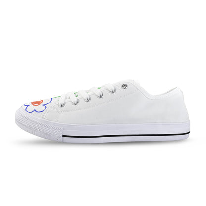 Whimsical Hummingbird & Flower Seattle Low Top Women's Shoes