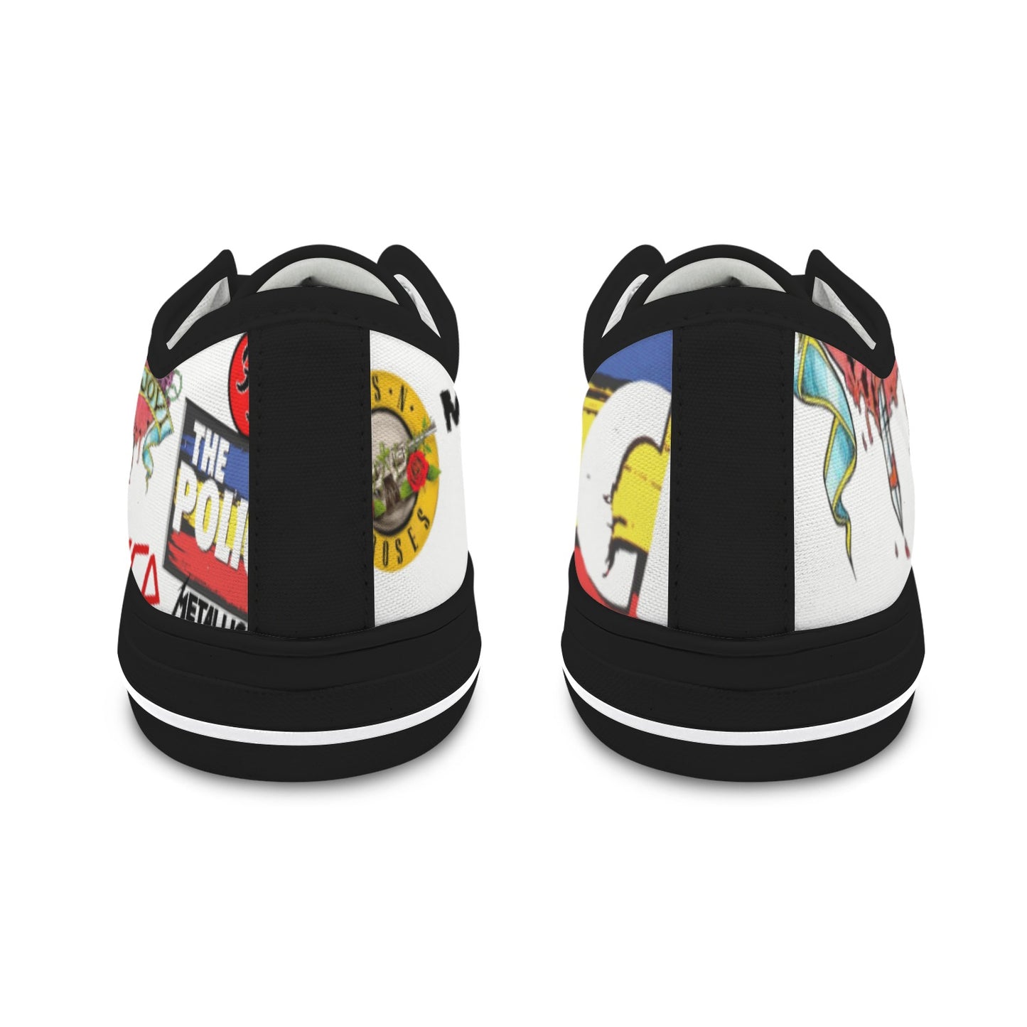 Yolo Vibe Shoes 80's 90's band classics Hand Detailed Men's ANY size