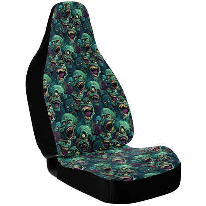 Zombie Heads Laughing Car Seat Covers – Creepy & Creative Style
