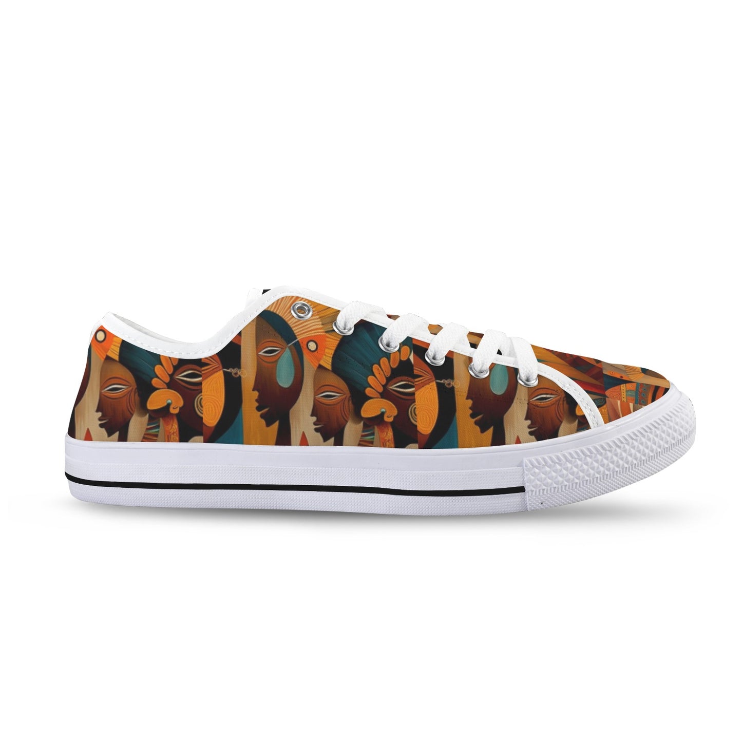 African Art  Low Top Women's Shoes